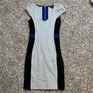 FRENCH CONNECTION MANHATTAN CAPSLEEVE BLOCK COLOUR DRESS size 8